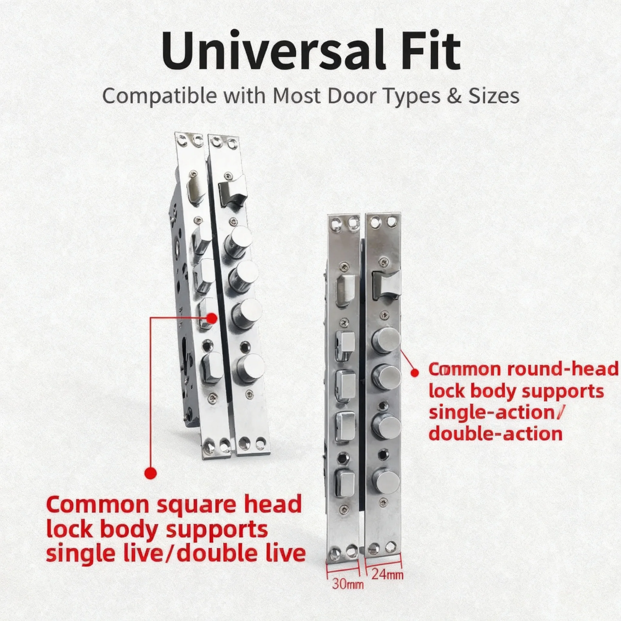 Mechanical Lock Body for Anti-theft Door Lock Engineering 24 * 240 Square Head 30 * 240 Cylindrical Lock Body
Mechanical Lock Body for Anti-theft Door Lock Engineering 24 * 240 Square Head 30 * 240 Cylindrical Lock Body