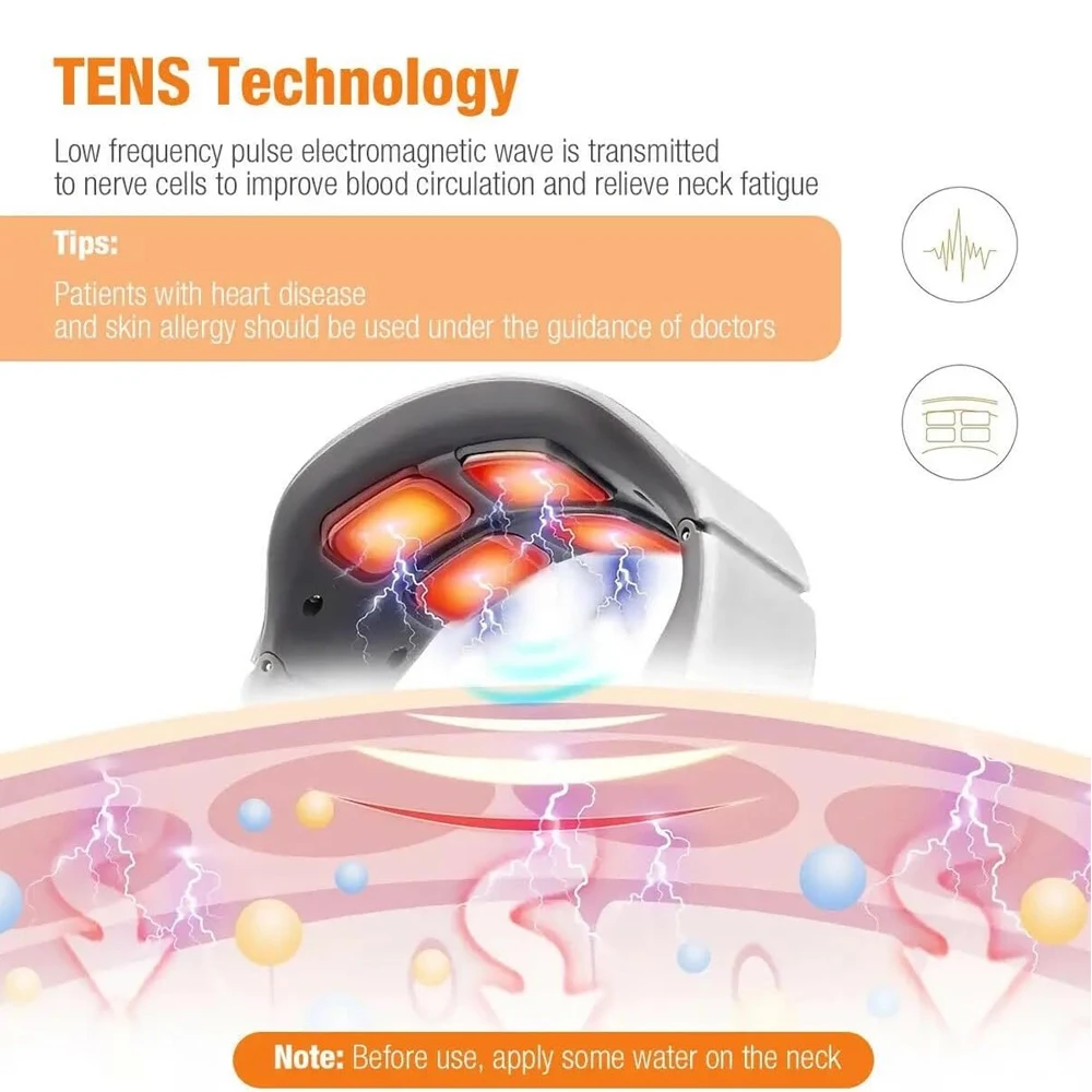 6 Mode Electric Neck Massager Neck and Shoulder Pulse Massager Muscle Relaxation Neck Massager Tool Relax Cervical Relief Pain
6 Mode Electric Neck Massager Neck and Shoulder Pulse Massager Muscle Relaxation Neck Massager Tool Relax Cervical Relief Pain