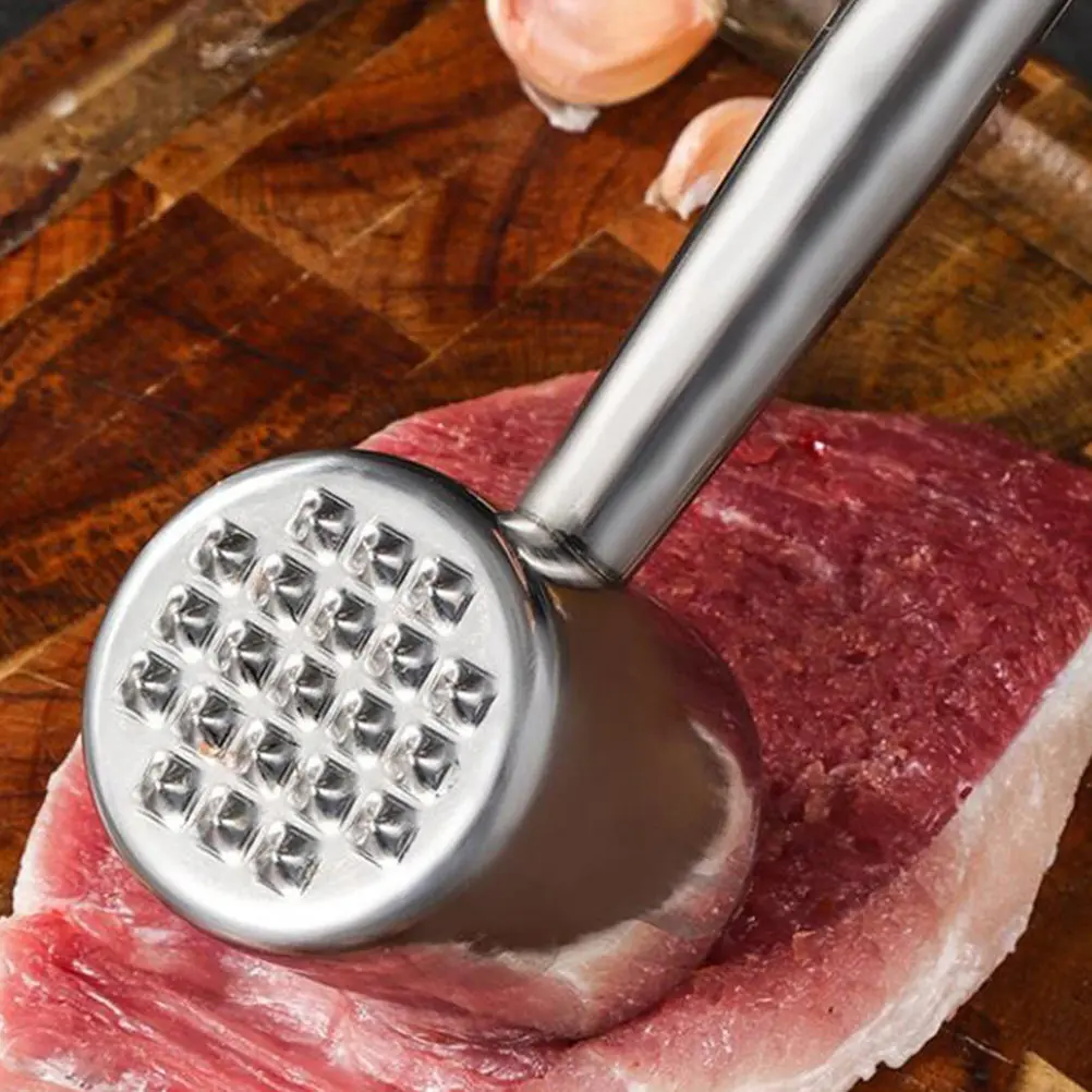 1Pcs Professional Stainless Steel Meat Hammer Tenderiser Kitchen Gadget Portable Lightweight Non Slip Grip for Quick Meat
1Pcs Professional Stainless Steel Meat Hammer Tenderiser Kitchen Gadget Portable Lightweight Non Slip Grip for Quick Meat