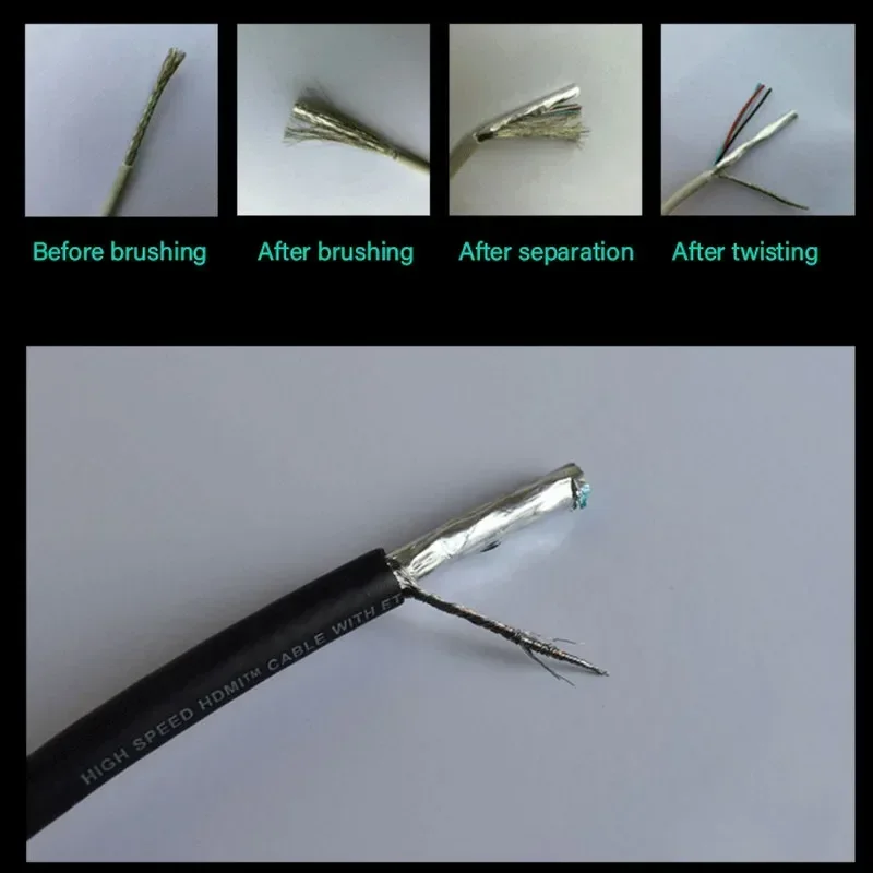 Semi-automatic wire brushing and twisting machine, brushed braided wire, shielded wire, twisting machine factory price