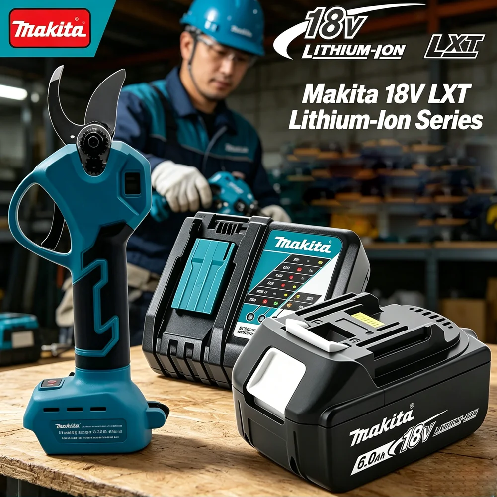 Makita battery 18V rechargeable, large capacity battery, 6000mAh, suitable for Electric Pruning Shears Tools 100% original
Makita battery 18V rechargeable, large capacity battery, 6000mAh, suitable for Electric Pruning Shears Tools 100% original