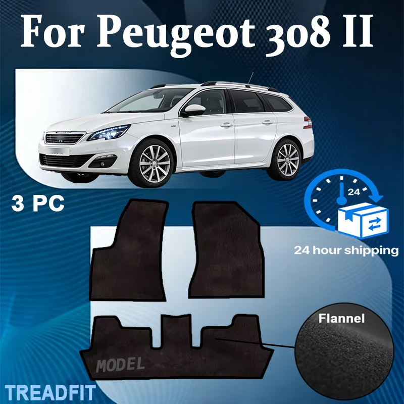 Nylon Car velour front rugs for Peugeot 308 II station wagon, SW (2013-) -Black
Nylon Car velour front rugs for Peugeot 308 II station wagon, SW (2013-) -Black