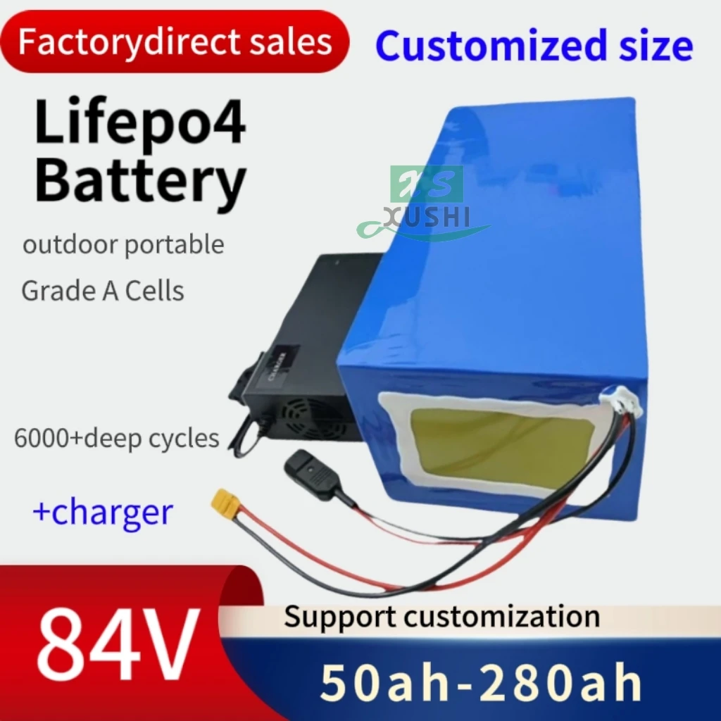 XS 84V 100Ah 50Ah 85Ah 140Ah 170Ah 200Ah 280Ah литиевая батарея Lifepo4 для 8KW 12KW EV мотоцикла экскурсионного AGV автомобиля, трехколесного велосипеда 
XS 84V 100Ah 50Ah 85Ah 140Ah 170Ah 200Ah 280Ah литиевая батарея Lifepo4 для 8KW 12KW EV мотоцикла экскурсионного AGV автомобиля, трехколесного велосипеда