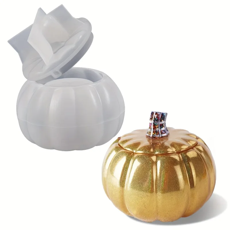 3D Halloween Pumpkin Jar Silicone Mold with Lid Multifunctional Resin Pouring And Storage Mold for Aromatherapy Decoration
3D Halloween Pumpkin Jar Silicone Mold with Lid Multifunctional Resin Pouring And Storage Mold for Aromatherapy Decoration