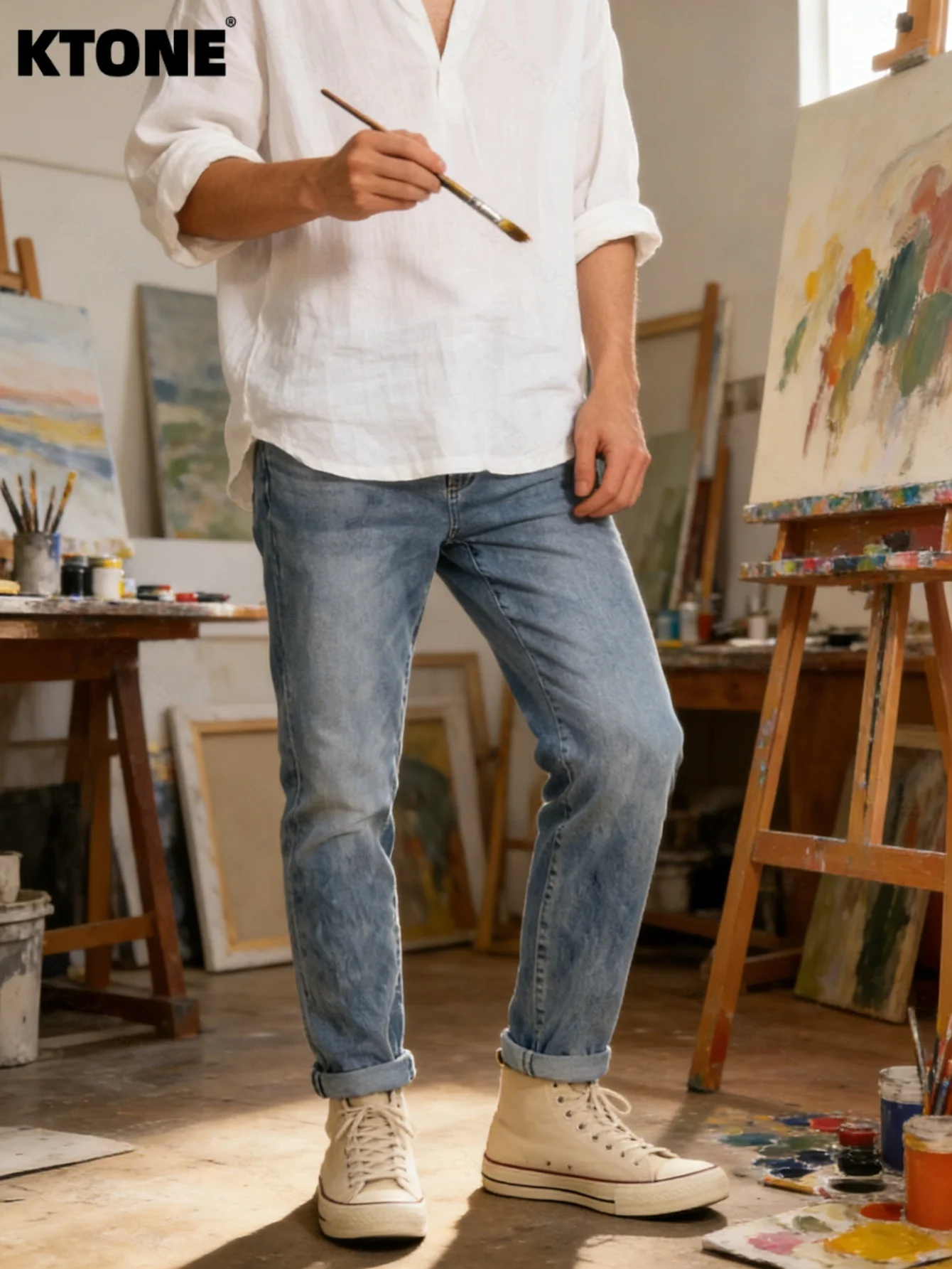 Men's Neo-Chinese Green Style Slim Fit Pants for Spring Chinese Style Garden Party
Men's Neo-Chinese Green Style Slim Fit Pants for Spring Chinese Style Garden Party