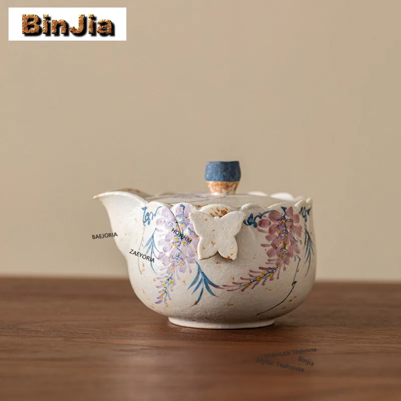 110ml Hand-painted Wisteria Flower Teapot Vintage Tea Infuser Pot Tea Making Kettle With Strainer Green Tea Teaware Ornaments
110ml Hand-painted Wisteria Flower Teapot Vintage Tea Infuser Pot Tea Making Kettle With Strainer Green Tea Teaware Ornaments