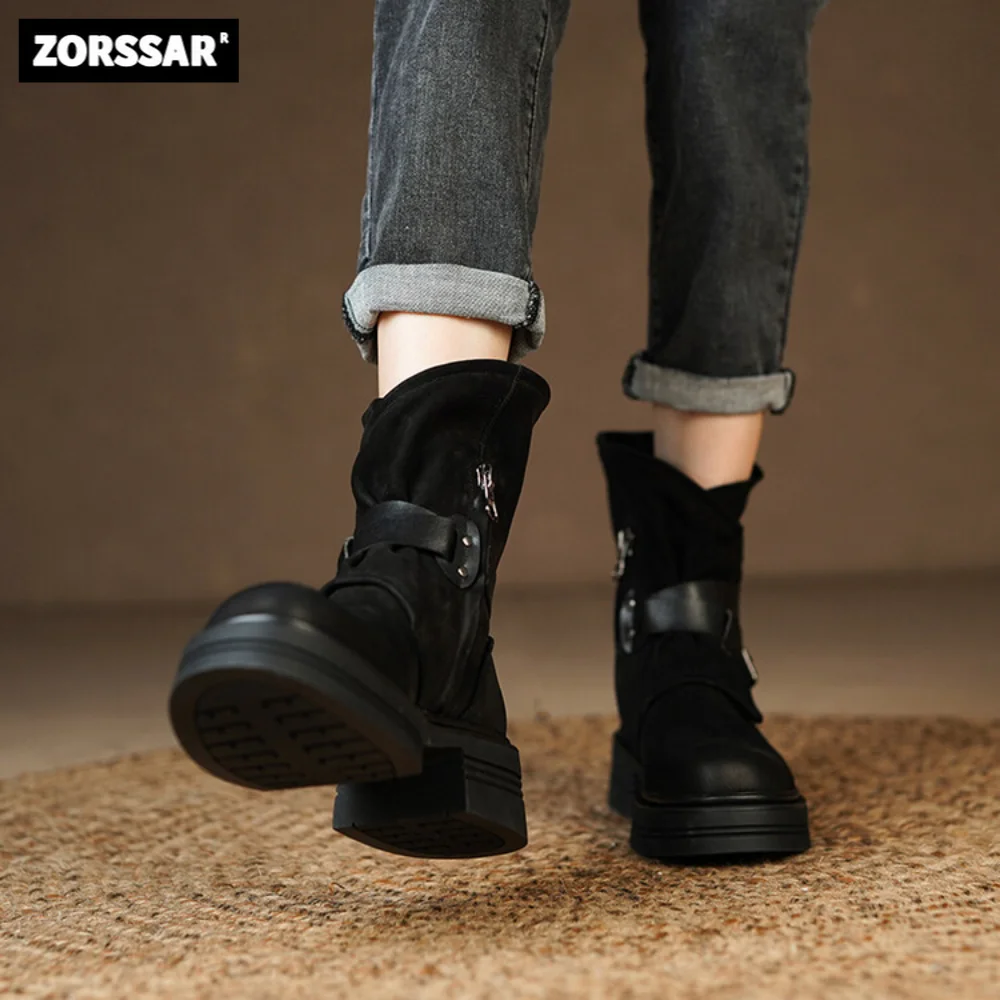 Large Size 40 Women Ankle Boots Nubuck Leather Vintage Thick Heels Winter Shoes Fashion Buckle Casual Female Suede Short Boots
Large Size 40 Women Ankle Boots Nubuck Leather Vintage Thick Heels Winter Shoes Fashion Buckle Casual Female Suede Short Boots