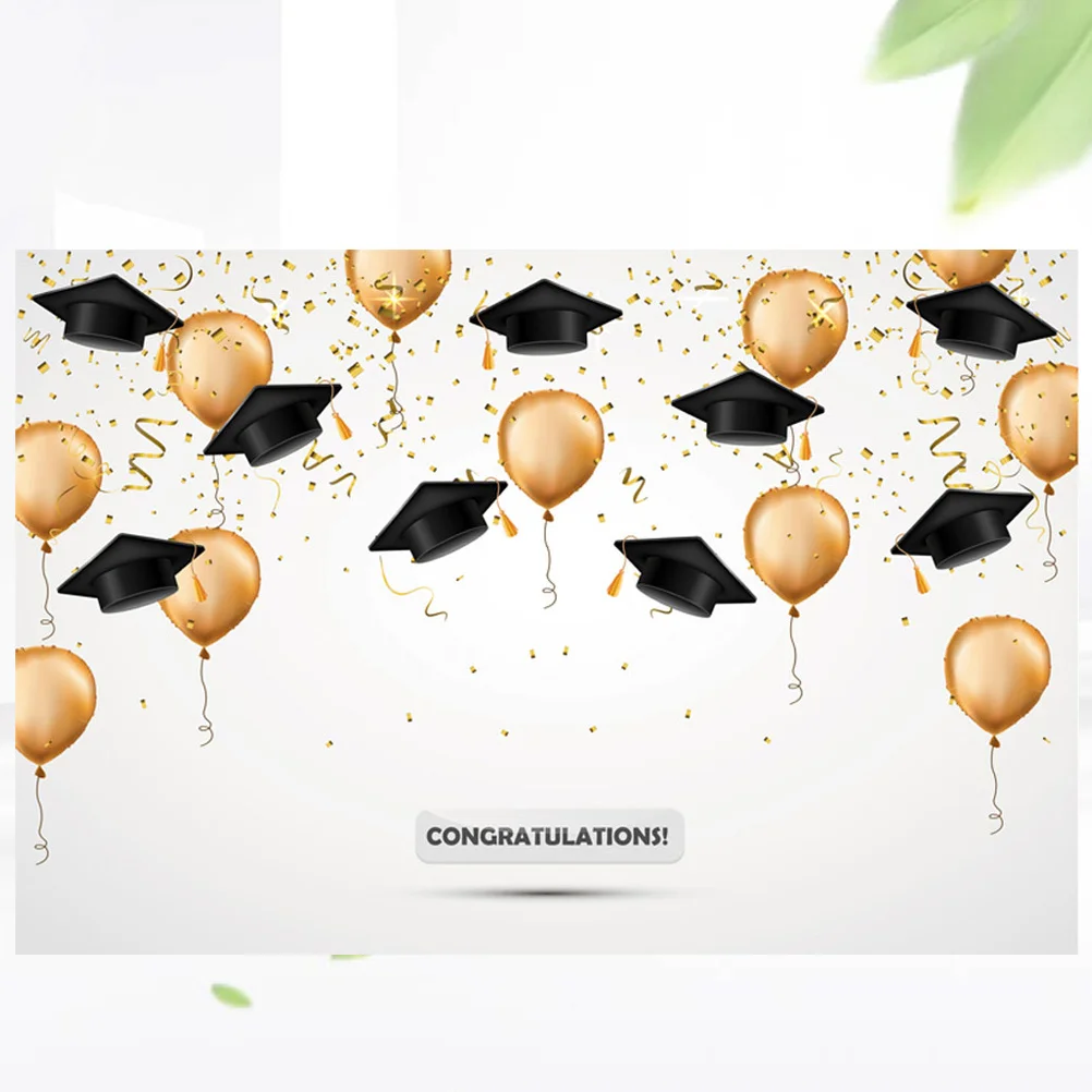 90x150cm Graduation Backdrop Vinyl Cloth Durable Lightweight Photo Background Creative 3D Photography Backdrop for Family 
90x150cm Graduation Backdrop Vinyl Cloth Durable Lightweight Photo Background Creative 3D Photography Backdrop for Family