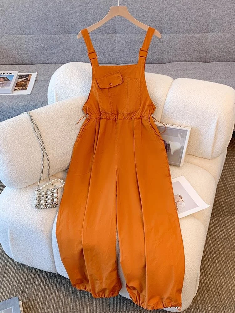 Loose Women's Overalls Orange Summer New Sle Casual Versatile Dstring Wide Leg Pants Fem Faionable Low Waist Long P...
Loose Women's Overalls Orange Summer New Sle Casual Versatile Dstring Wide Leg Pants Fem Faionable Low Waist Long P...