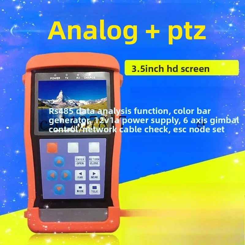 TE-300 CCTV Tester PRO IPC w/ 3.5" LCD 12V Output RS485 PTZ Control For Analog Cameras
TE-300 CCTV Tester PRO IPC w/ 3.5" LCD 12V Output RS485 PTZ Control For Analog Cameras