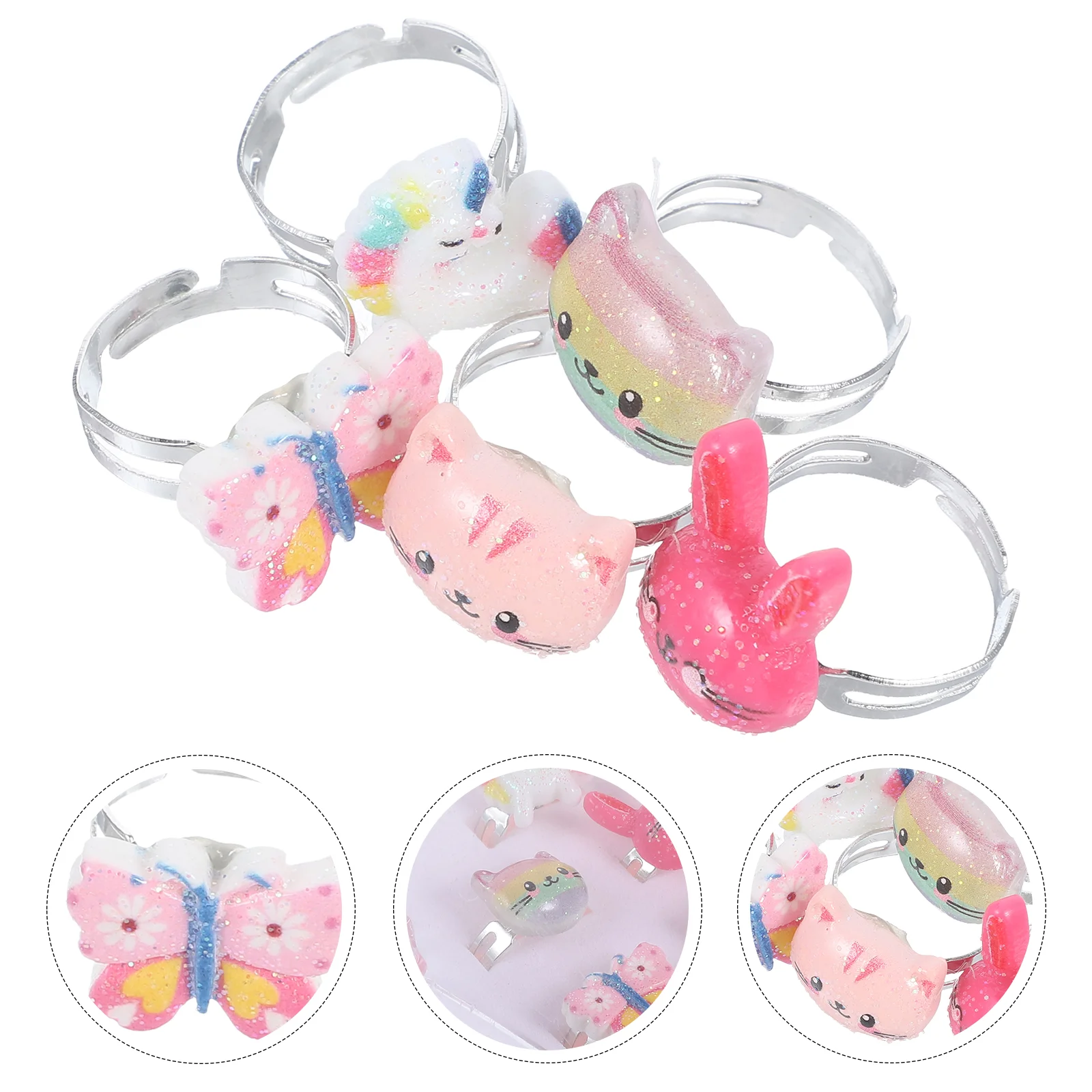 Children's Cartoon Cat Kids Rings Toddler Girl Jewelry Plastic Finger Decors Birthday Gifts Party for Girls
Children's Cartoon Cat Kids Rings Toddler Girl Jewelry Plastic Finger Decors Birthday Gifts Party for Girls