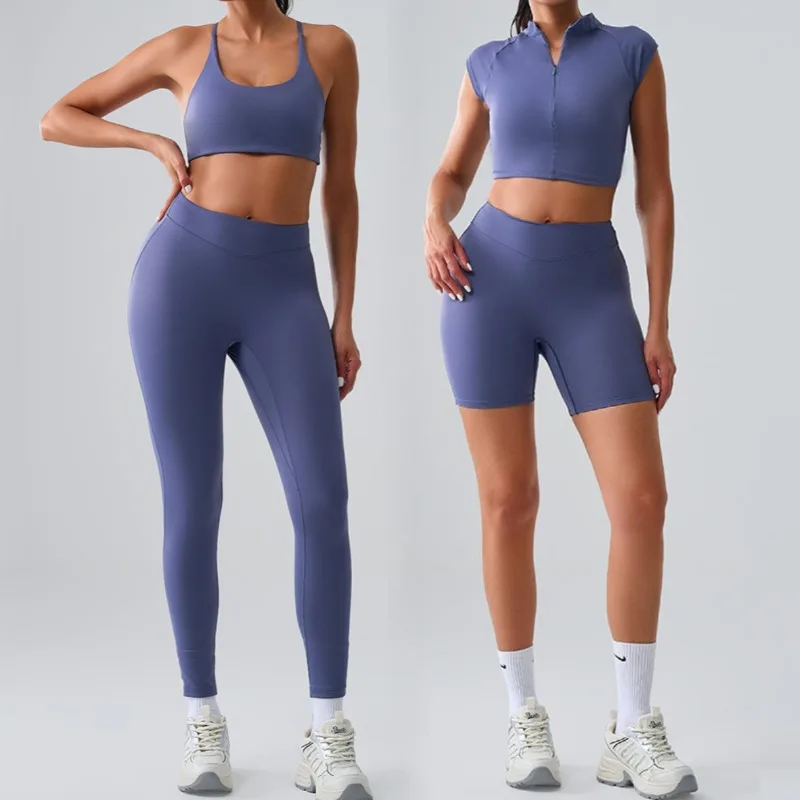 Women Quick Dry Yoga Set Sports Bra & Short Sleeve Tee Breathable Fitness Outfit for Gym Running Workout Comfort Fit Activewear
Women Quick Dry Yoga Set Sports Bra & Short Sleeve Tee Breathable Fitness Outfit for Gym Running Workout Comfort Fit Activewear