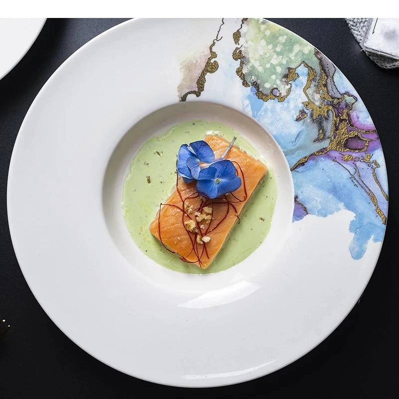 Nordic Pasta Plate Restaurant Sushi Salad Steak Ceramic Home Round Afternoon Tea Dessert Cake Tableware
Nordic Pasta Plate Restaurant Sushi Salad Steak Ceramic Home Round Afternoon Tea Dessert Cake Tableware
