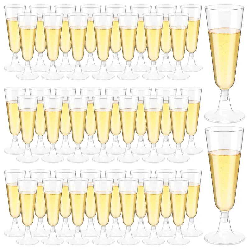 25pcs 150ml Disposable Cups Sparkling Champagne Bar Cups Plastic Champagne Flutes Clear Toasting Glasses for Weddings Party
25pcs 150ml Disposable Cups Sparkling Champagne Bar Cups Plastic Champagne Flutes Clear Toasting Glasses for Weddings Party