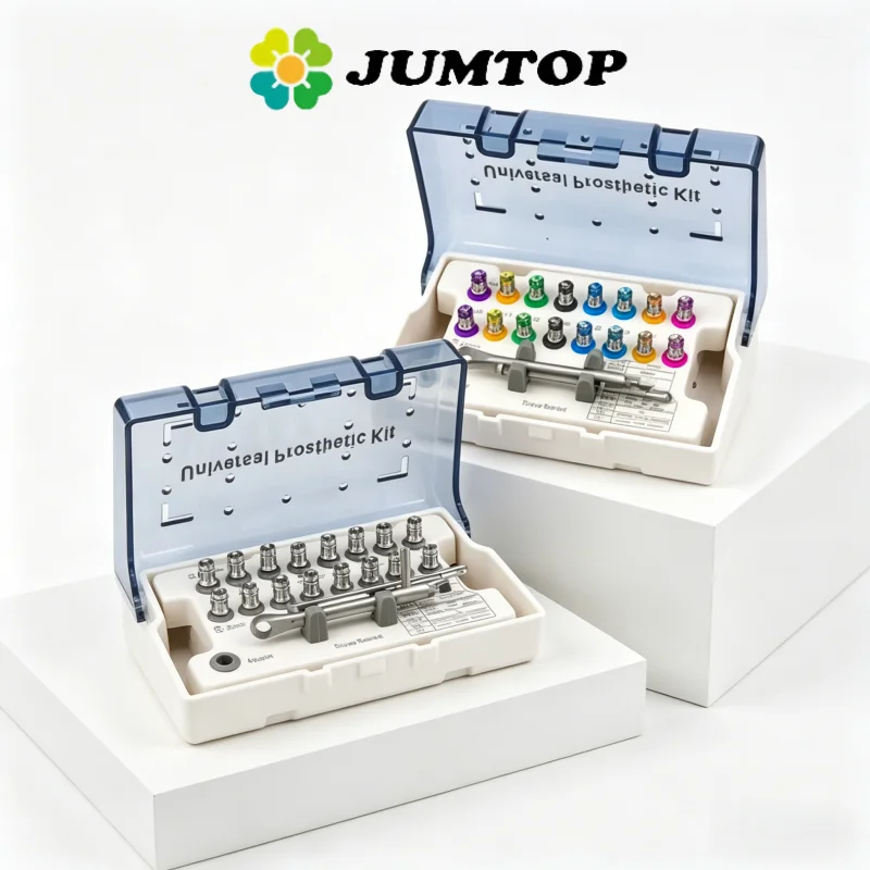 Набор универсальных инструментов JUMTOP для восстановления и ремонта зубных имплантатов: динамометрический ключ и отвертки 10-70 Н·с с 16 насадками
Набор универсальных инструментов JUMTOP для восстановления и ремонта зубных имплантатов: динамометрический ключ и отвертки 10-70 Н·с с 16 насадками