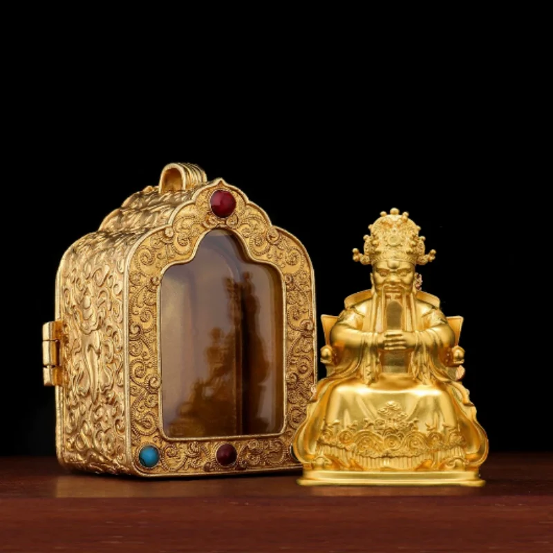 Exquisite brass Dragon Five God the God of Wealth deity statue enshrined hanging ornament Feng Shui wealth auspicious decoration
Exquisite brass Dragon Five God the God of Wealth deity statue enshrined hanging ornament Feng Shui wealth auspicious decoration