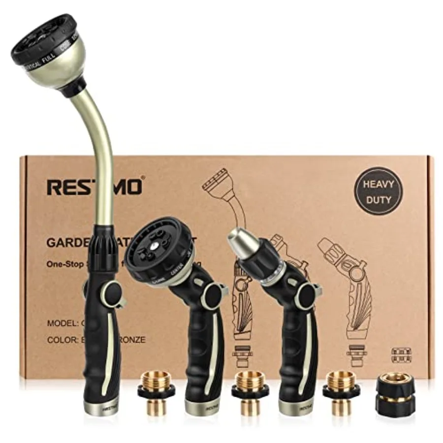Garden Watering Combo Heavy Duty Hose Sprayer Metal Hose Wand High Pressure Nozzle Thumb Flow Control Quick Connect Fittings In
Garden Watering Combo Heavy Duty Hose Sprayer Metal Hose Wand High Pressure Nozzle Thumb Flow Control Quick Connect Fittings In