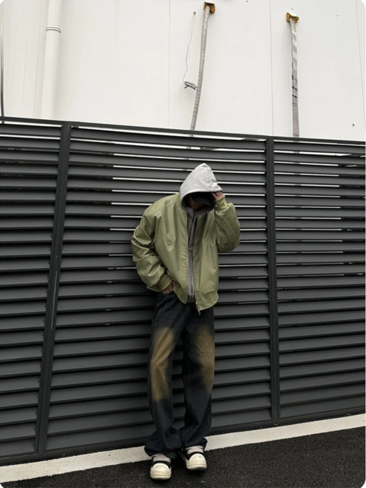 Мужская кожаная куртка American Sle, весенне-осенняя, с воротником-бомбером, на молнии, с длинными рукавами, водонепроницаемая верхняя одежда
Мужская кожаная куртка American Sle, весенне-осенняя, с воротником-бомбером, на молнии, с длинными рукавами, водонепроницаемая верхняя одежда