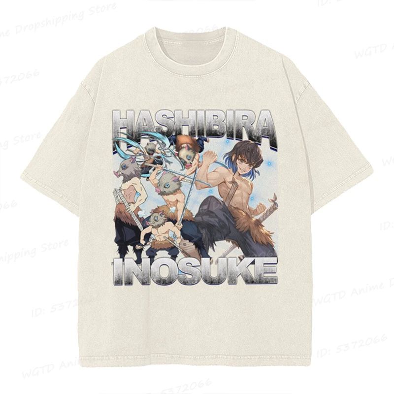 Anime T Shirt Hashibira Inosuke T-Shirt For Men Women Cotton Short Sleeve Washed T-shirts Streetwear Tops Anime Fans T-shirts
Anime T Shirt Hashibira Inosuke T-Shirt For Men Women Cotton Short Sleeve Washed T-shirts Streetwear Tops Anime Fans T-shirts
