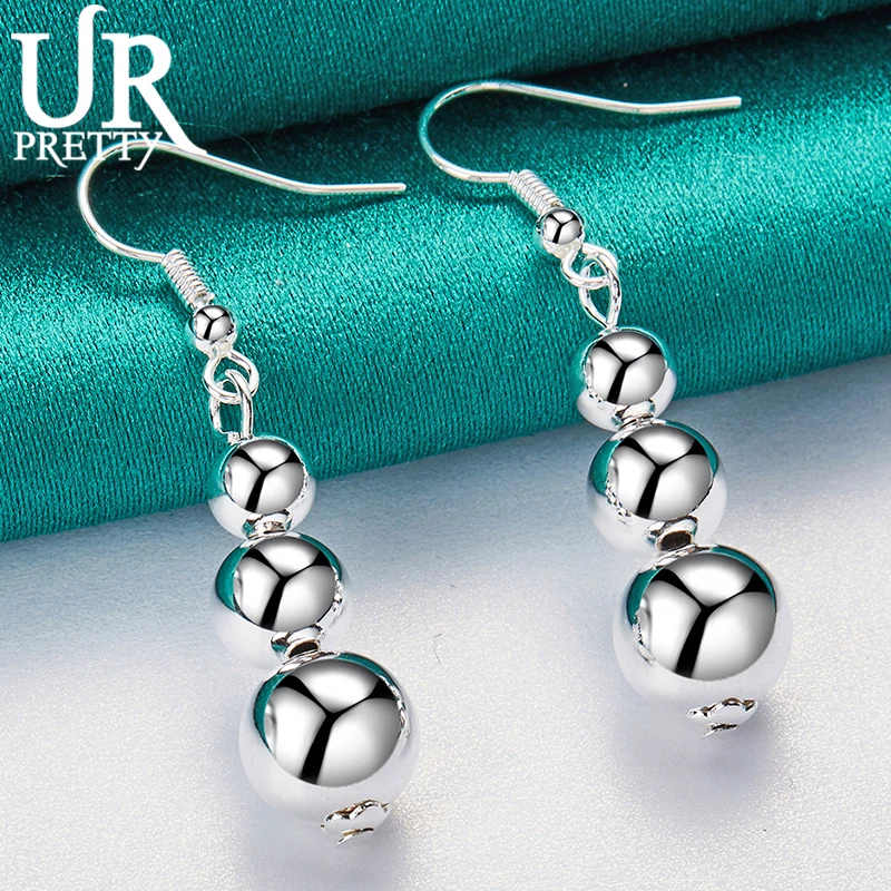 URPRETTY 925 Sterling Silver Three Balls Drop Earring For Women Fashion Wedding Engagement Party Charm Jewelry Gift
URPRETTY 925 Sterling Silver Three Balls Drop Earring For Women Fashion Wedding Engagement Party Charm Jewelry Gift