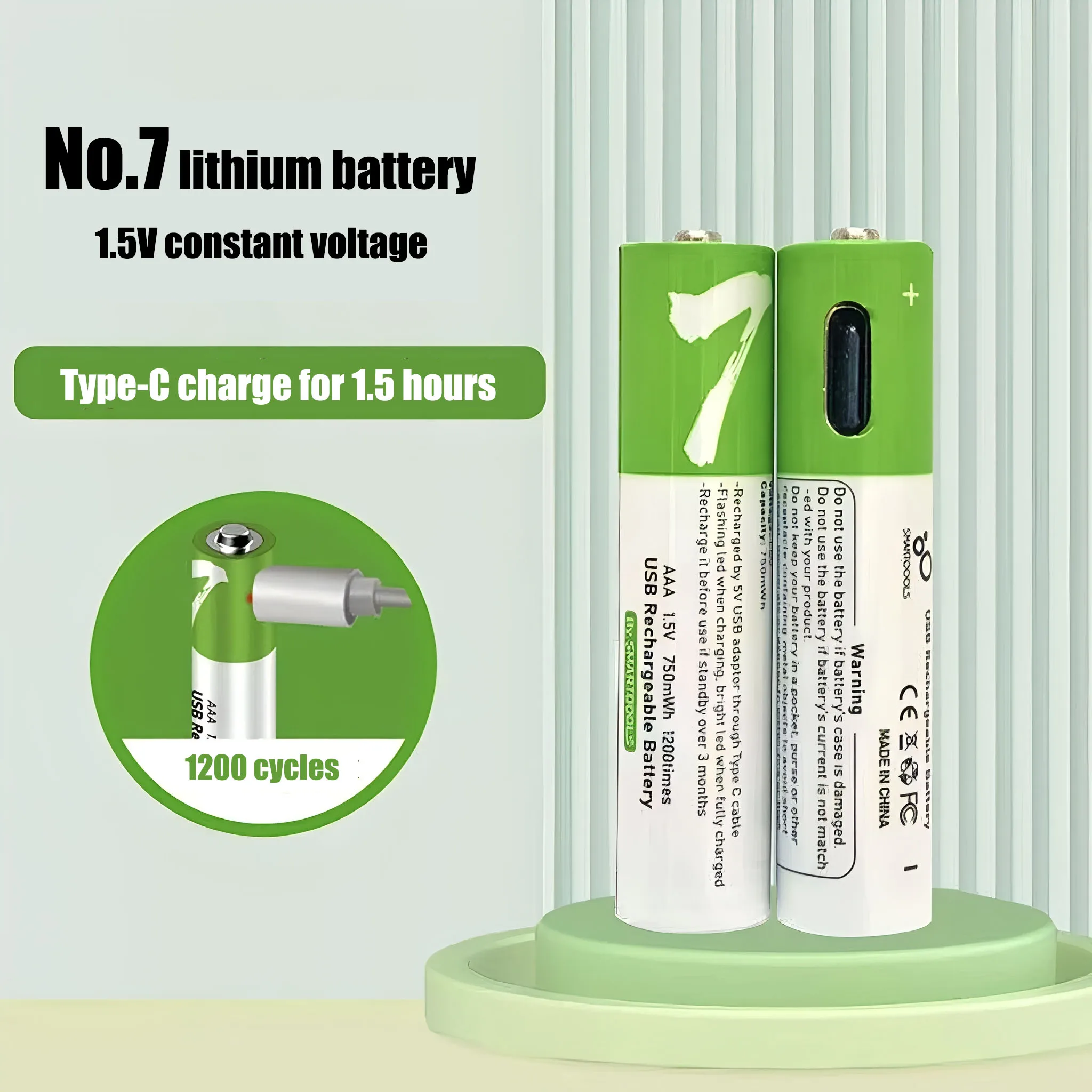 Aaa Rechargeable Battery 650Mah Capacity 1.5 V Suitable for Remote Control/Toy/Mouse, Fast C Fast Charging, 1.5 V, Electric Toy Battery + C Cable, Recyclable 2000 Times + Extra Long Battery
Aaa Rechargeable Battery 650Mah Capacity 1.5 V Suitable for Remote Control/Toy/Mouse, Fast C Fast Charging, 1.5 V, Electric Toy Battery + C Cable, Recyclable 2000 Times + Extra Long Battery