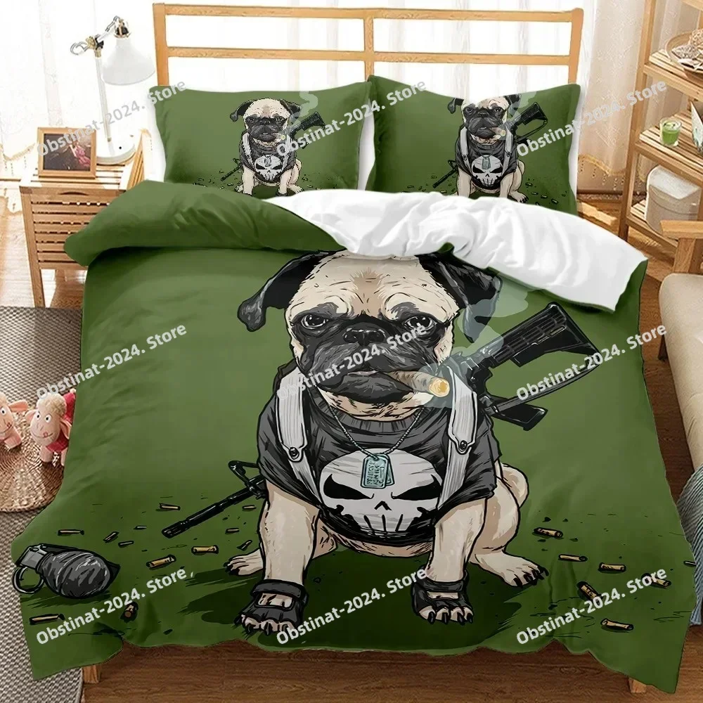 Cartoon Pug Duvet Cover Set QueenKing Size Cute Puppy Theme Bedding Set Golden Retriever Husky Pet Soft Polyester Quilt Cover
Cartoon Pug Duvet Cover Set QueenKing Size Cute Puppy Theme Bedding Set Golden Retriever Husky Pet Soft Polyester Quilt Cover