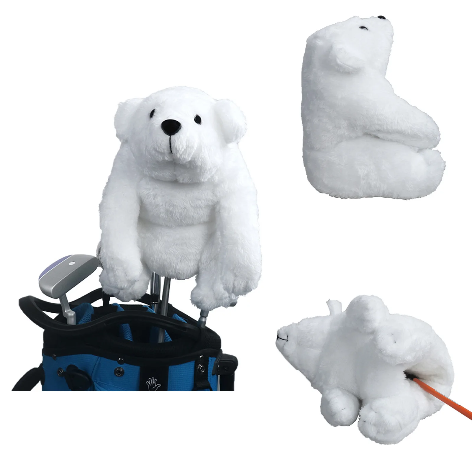 1Pc Cute Plush White Bear Golf Club Head Cover Driver Wood Club Protection Headcover Golfer Gift
1Pc Cute Plush White Bear Golf Club Head Cover Driver Wood Club Protection Headcover Golfer Gift