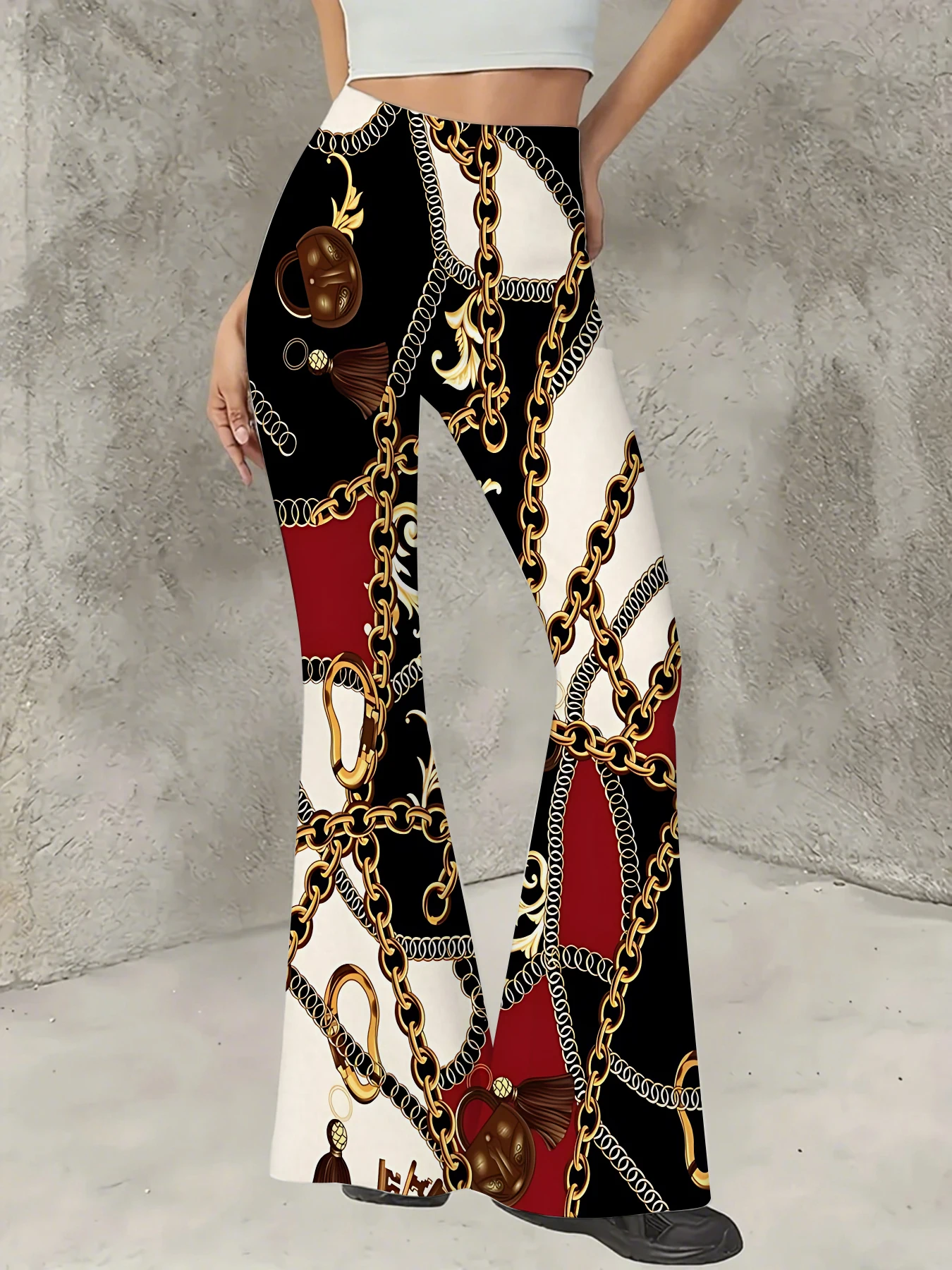 Women's All-Over Print Flared Leggings Stretchy High Waist Bell Bottom Pants
Women's All-Over Print Flared Leggings Stretchy High Waist Bell Bottom Pants