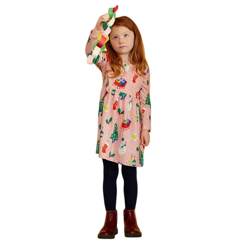 All Printed Christmas Princess Girls Dress 2-7T Autumn Spring Children's Costume Long Sleeve New Year Hot Selling Outfit
All Printed Christmas Princess Girls Dress 2-7T Autumn Spring Children's Costume Long Sleeve New Year Hot Selling Outfit