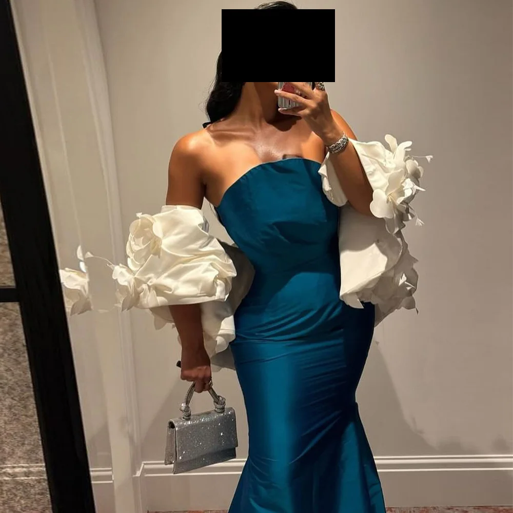 Customized Fashion Off the Shoulder Exquisite Strapless Mermaid Satin Luxury Sweep Train Sleeveless Formal Floor Length Evening
Customized Fashion Off the Shoulder Exquisite Strapless Mermaid Satin Luxury Sweep Train Sleeveless Formal Floor Length Evening