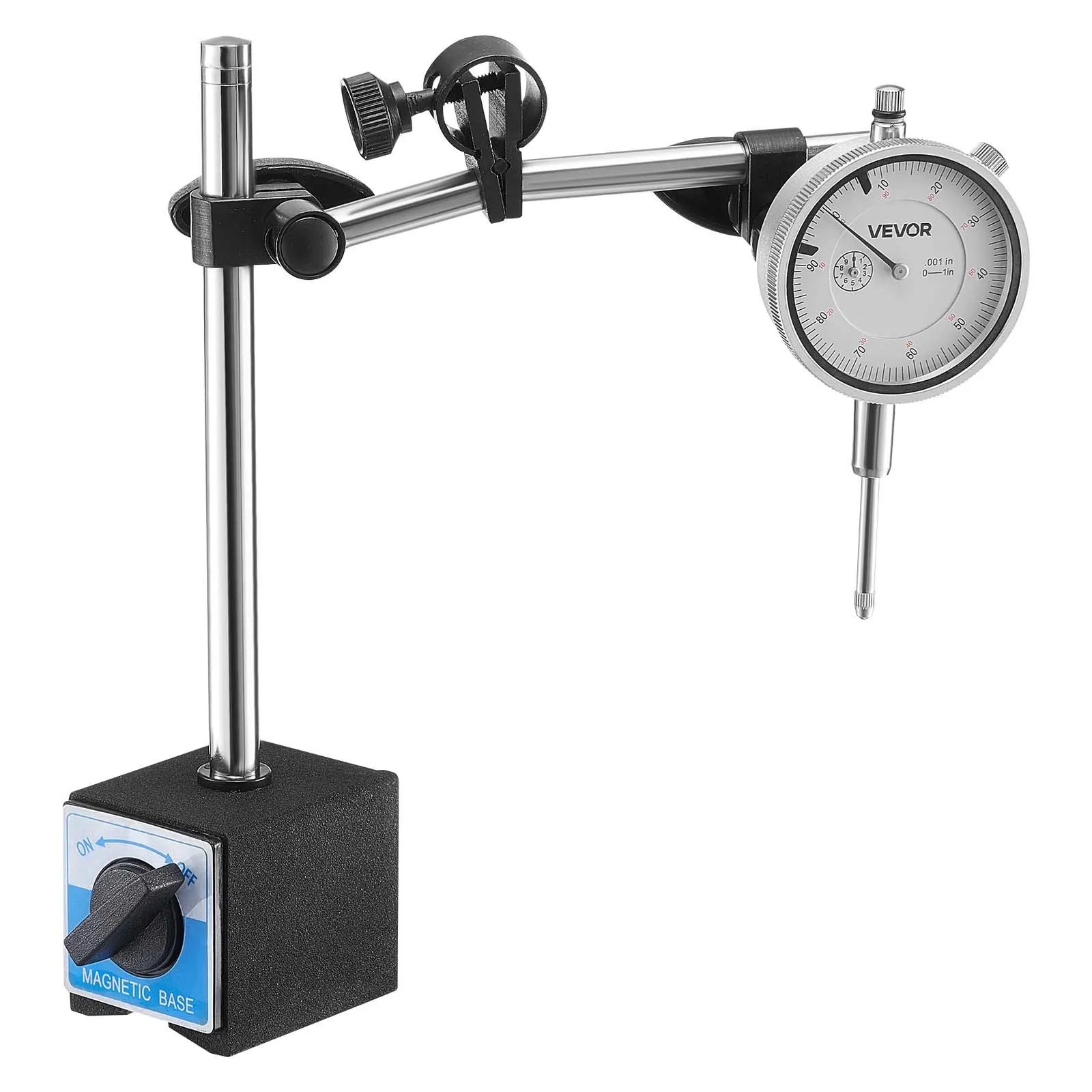 Dial Test Indicator With Dual Rod Stand And Storage Case, 0.001 Inch Accuracy, 0-1 Inch Range, Fine Adjustable Long Arm,
Dial Test Indicator With Dual Rod Stand And Storage Case, 0.001 Inch Accuracy, 0-1 Inch Range, Fine Adjustable Long Arm,