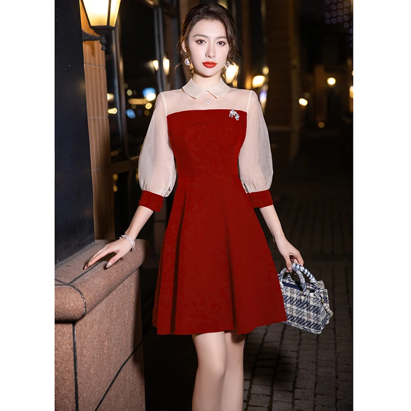 Wedding Dr Red Evening Gown Bridal Par Wear ort Skirt Zipper Sle Seven Sve for Women Daily Date Par Wedding
Wedding Dr Red Evening Gown Bridal Par Wear ort Skirt Zipper Sle Seven Sve for Women Daily Date Par Wedding