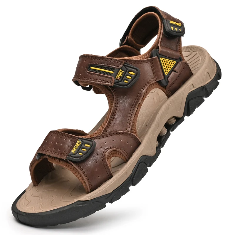 Genuine Leather Men's Sandals 2024 Summer Leisure Men Shoes High Quality Soft Casual Sandals for Men Beach Hiking Men's Shoe
Genuine Leather Men's Sandals 2024 Summer Leisure Men Shoes High Quality Soft Casual Sandals for Men Beach Hiking Men's Shoe