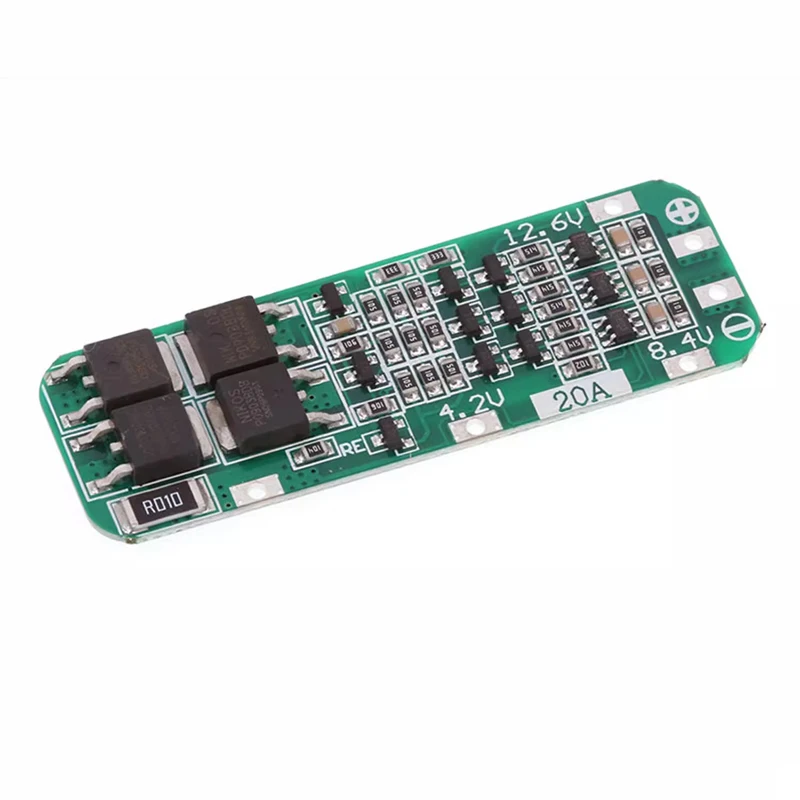3-string 20A lithium battery protection board 11.1V 12V 12.6V Three-section 18650 series power supply module
3-string 20A lithium battery protection board 11.1V 12V 12.6V Three-section 18650 series power supply module