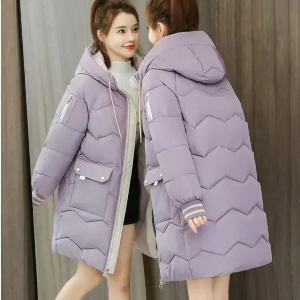 2024 Winter Women Jacket Coats Long Parkas Female Down Cotton Hooded Overcoat Thick Warm Jackets Windproof Casual Student Coat
2024 Winter Women Jacket Coats Long Parkas Female Down Cotton Hooded Overcoat Thick Warm Jackets Windproof Casual Student Coat