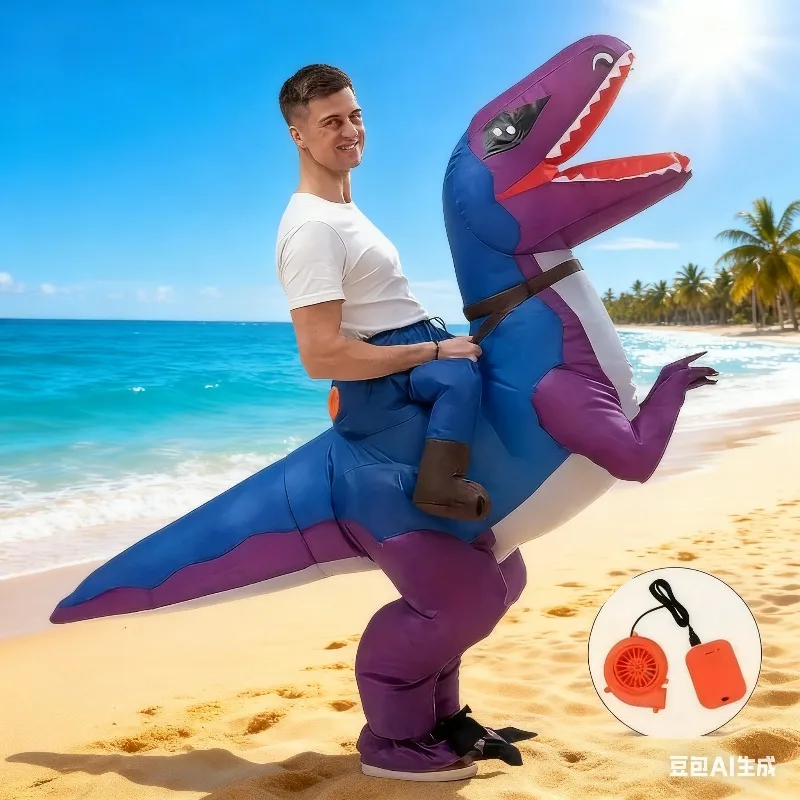 Adult inflatable dinosaur costume Velociraptor Tyrannosaurus Running Dragon Christmas holiday party dress up cosplay suit
Adult inflatable dinosaur costume Velociraptor Tyrannosaurus Running Dragon Christmas holiday party dress up cosplay suit
