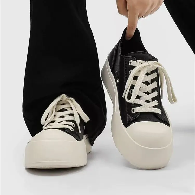 Men's Casual Shoes 2026 Spring Trend Waterproof Leather Anti-slip Sports Shoes Black Board Shoes for Youth Comfortable Mid-Heel
Men's Casual Shoes 2026 Spring Trend Waterproof Leather Anti-slip Sports Shoes Black Board Shoes for Youth Comfortable Mid-Heel