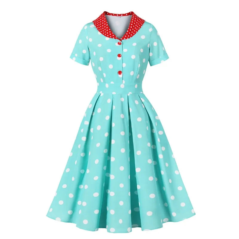 2025 New Vintage Sweet Big Swing Casual Party Women's Dress Retro Polka Dot Print Patchwork Short Prom Evening Cocktail Dresses
2025 New Vintage Sweet Big Swing Casual Party Women's Dress Retro Polka Dot Print Patchwork Short Prom Evening Cocktail Dresses