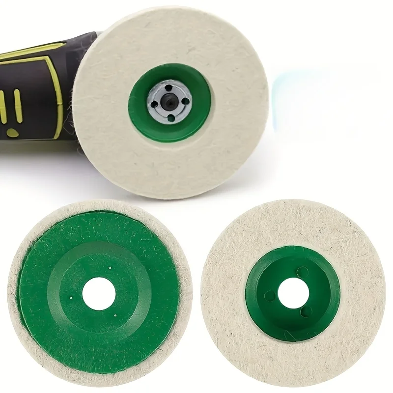 4PCS Round Wool Felt Disc Wheel Pad Buffing Wheels for 100 Angle Grinder Buffing Polishing Buffer Bore Dia-White & Green
4PCS Round Wool Felt Disc Wheel Pad Buffing Wheels for 100 Angle Grinder Buffing Polishing Buffer Bore Dia-White & Green
