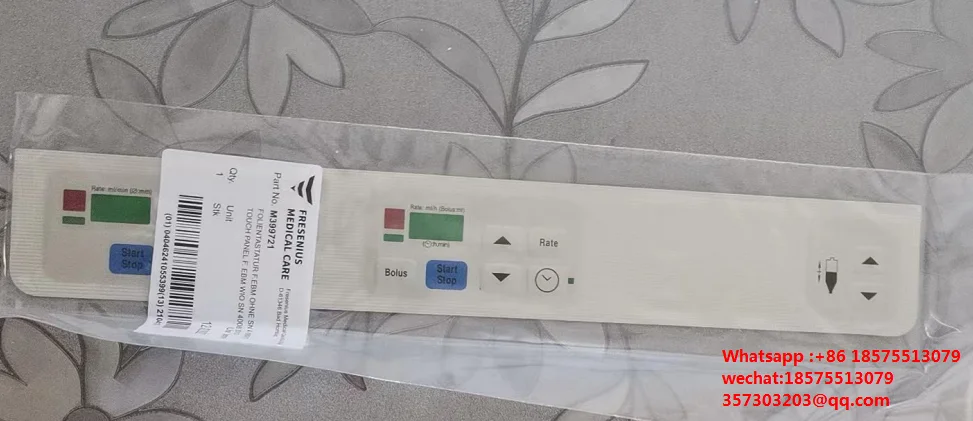 For Fresenius M399721 4008v10 Blood Road Key Soft Panel, Venous Kettle Liquid Level Adjustment Panel, Laminating, New.
For Fresenius M399721 4008v10 Blood Road Key Soft Panel, Venous Kettle Liquid Level Adjustment Panel, Laminating, New.