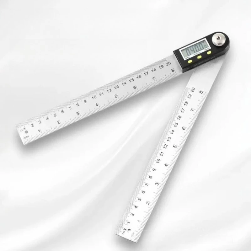 Stainless Steel Digital Angle Ruler Clear Scale Electronic Protractor Multi-purpose Measuring Tool For Woodworking Projects