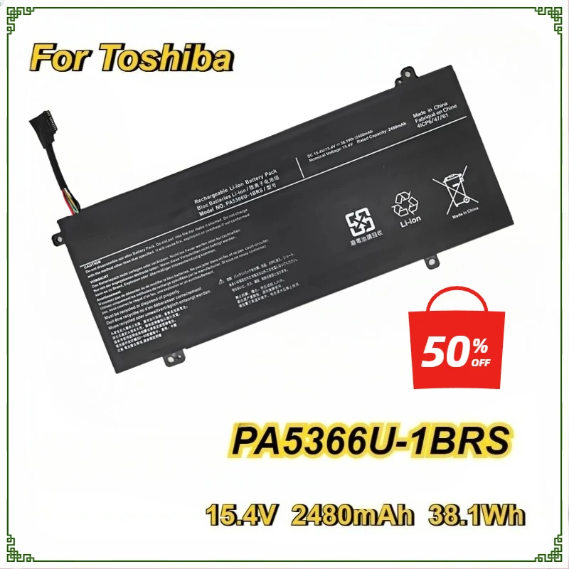 Laptop Battery PA5366U-1BRS for Toshiba Dynabook Satellite Pro L50 L50-G Series 4ICP6/47/61 PA5366u PA5366 15.4V 38.1Wh
Laptop Battery PA5366U-1BRS for Toshiba Dynabook Satellite Pro L50 L50-G Series 4ICP6/47/61 PA5366u PA5366 15.4V 38.1Wh