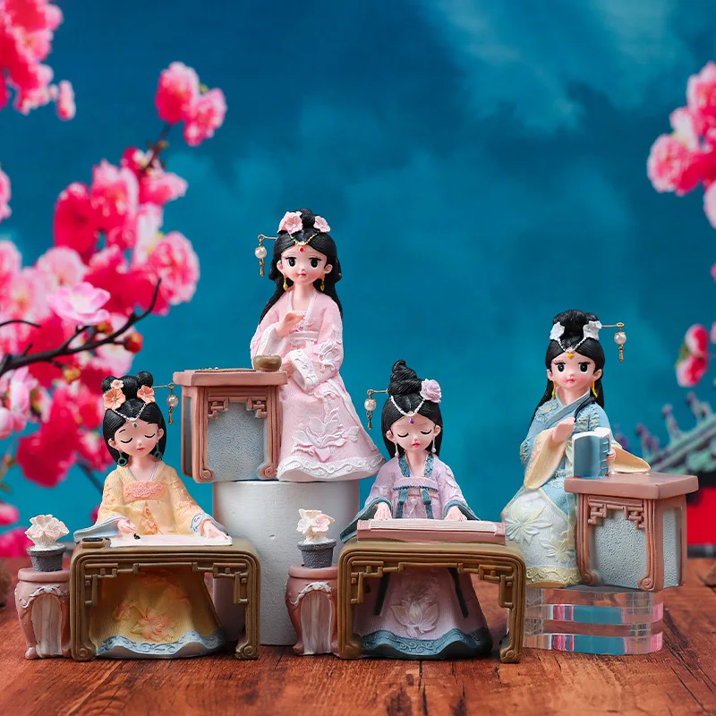 Girl's Hanfu Ornament Figurines Teen Gifts Statue Ancient Resin Chinese Style Adornment Decoration
Girl's Hanfu Ornament Figurines Teen Gifts Statue Ancient Resin Chinese Style Adornment Decoration