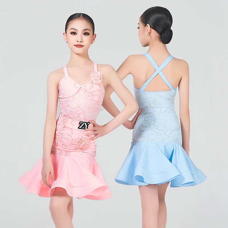 2024 Girls Latin Dance Clothes Pink/Blue Summer Sleeveless Competition Costume Kids Bodysuit Skirt Suit Practice Wear VDB8195
2024 Girls Latin Dance Clothes Pink/Blue Summer Sleeveless Competition Costume Kids Bodysuit Skirt Suit Practice Wear VDB8195