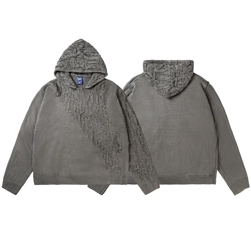 Retro Japanese Sle Thiened Knitted Hat Sweatirt Men's Loose Unregular Weaving V-Ne Long Sve Casual Knitwear
Retro Japanese Sle Thiened Knitted Hat Sweatirt Men's Loose Unregular Weaving V-Ne Long Sve Casual Knitwear