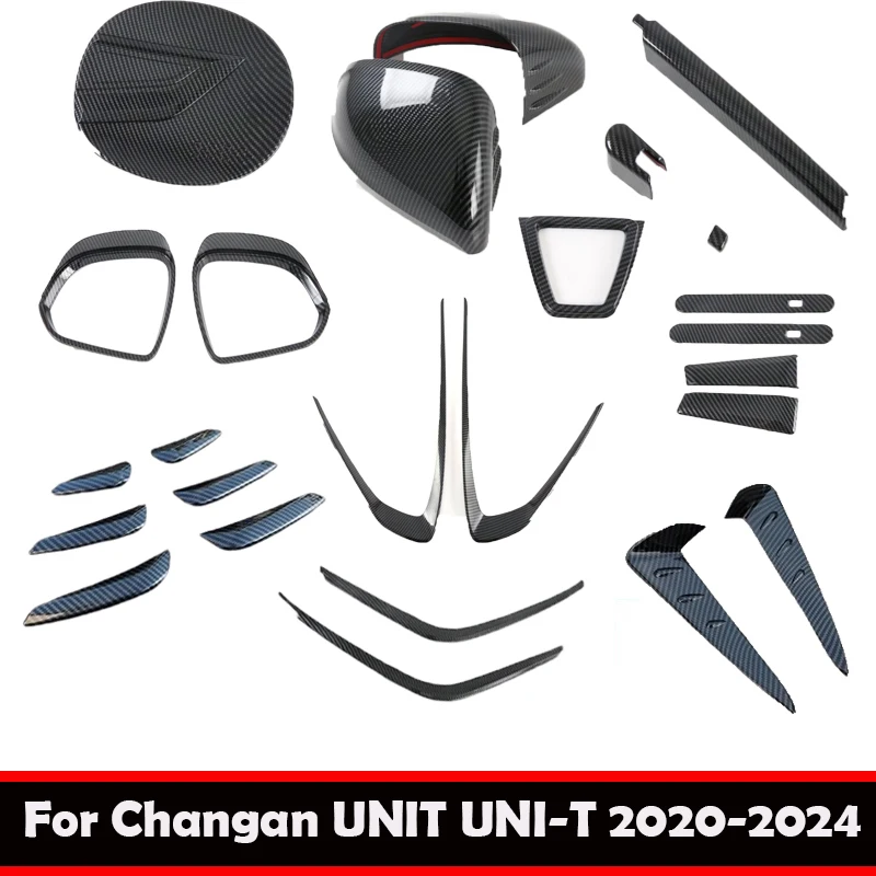 For Changan UNIT UNI-T 2020-2024 carbon Look External Accessories rearview mirrior door handle front foglight lamp cover trim
For Changan UNIT UNI-T 2020-2024 carbon Look External Accessories rearview mirrior door handle front foglight lamp cover trim