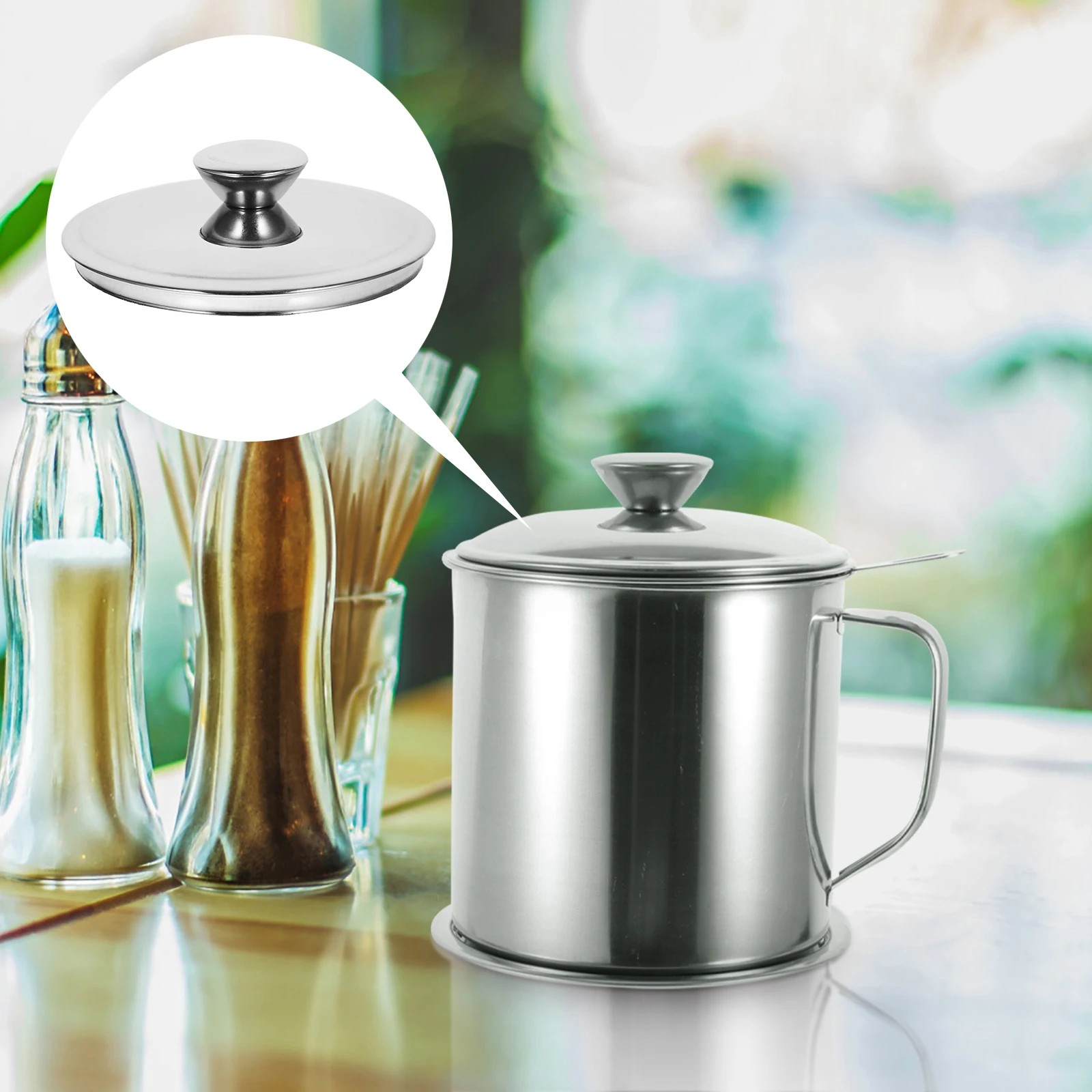 Stainless Steel Seasoning Pot Replacement Oil Jar Cover Universal Pan Lid Kitchen Supplies Metal Cookware Cover For Oil Pots 
Stainless Steel Seasoning Pot Replacement Oil Jar Cover Universal Pan Lid Kitchen Supplies Metal Cookware Cover For Oil Pots