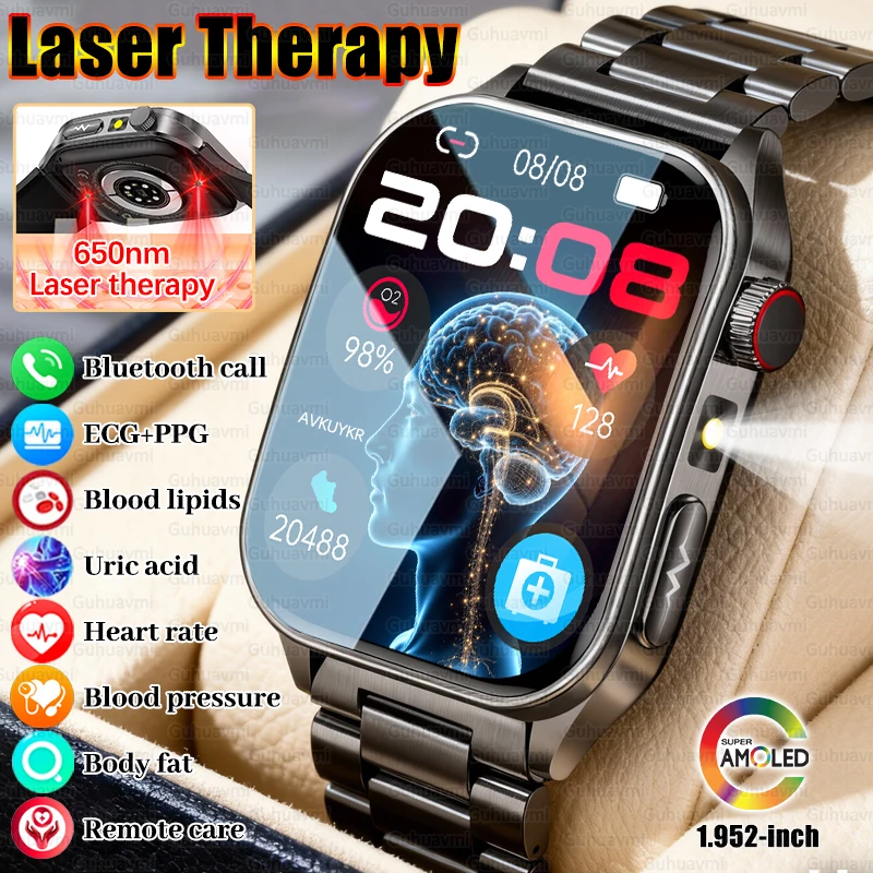 2026 Новые ЭКГ мочевой кислоты, уровень липидов в крови, умные часы для мужчин, 650 нм, лазерная терапия, трекер сердечного ритма, здоровья, BT Call, спортивный умный браслет
2026 Новые ЭКГ мочевой кислоты, уровень липидов в крови, умные часы для мужчин, 650 нм, лазерная терапия, трекер сердечного ритма, здоровья, BT Call, спортивный умный браслет