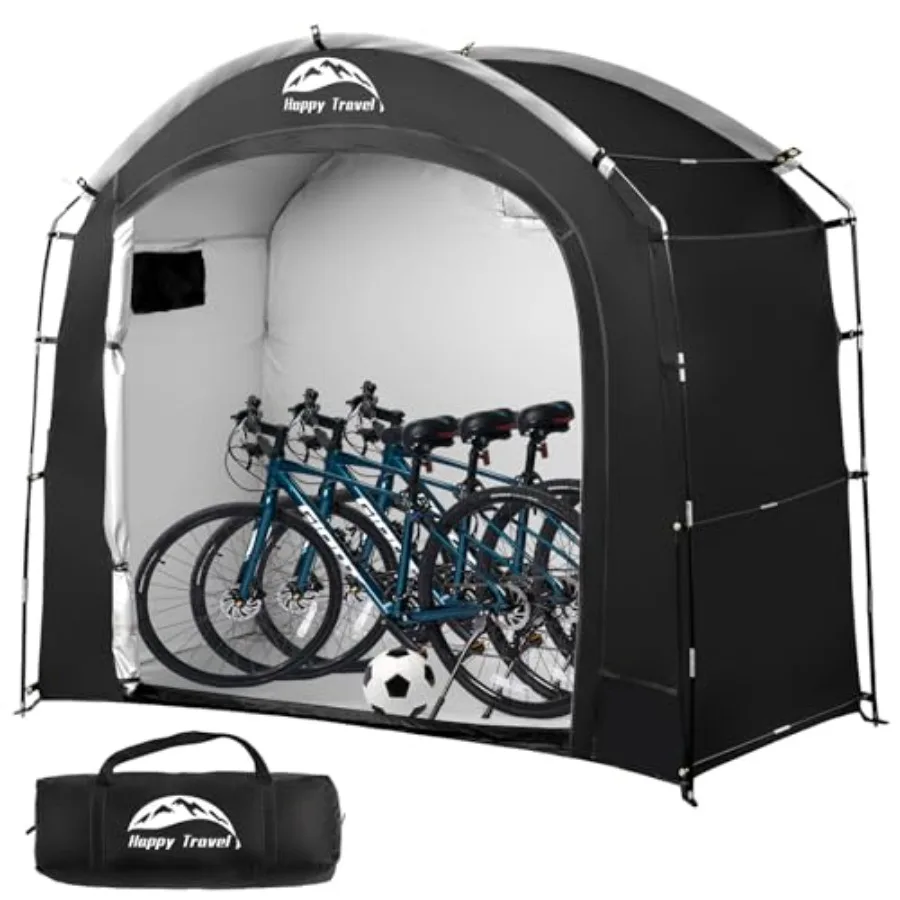 Bike Storage Shed Tent, Waterproof Portable Bicycle Cover with 30% More Top Storage Space for 2/3/4/5 Bikes, Clips Easy Setup O
Bike Storage Shed Tent, Waterproof Portable Bicycle Cover with 30% More Top Storage Space for 2/3/4/5 Bikes, Clips Easy Setup O