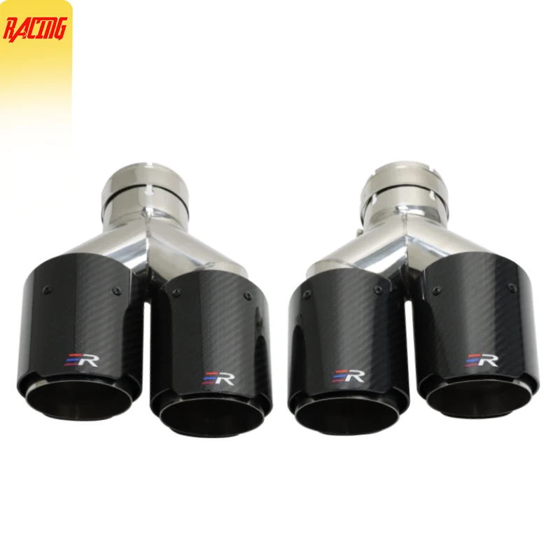 Universal 89mm Outlet Double Exit Carbon Fiber Glossy Muffler Tip Y Shape Exhaust Pipe Modify Nozzle car Decoration
Universal 89mm Outlet Double Exit Carbon Fiber Glossy Muffler Tip Y Shape Exhaust Pipe Modify Nozzle car Decoration